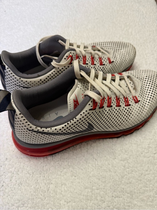 Nike Other - Mens sz 10 Nike Air Max Motion 2013
 Gray and Red Perforated Athletic Sneakers